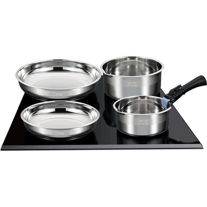 Batería de cocina de inducción - Arthur Martin - AM4485 - Acero inoxidable - 10 piezas - Mango extraíble - Todas las placas de cocina, incluida inducción 1 Batería de cocina de inducción - Arthur Martin - AM4485 - Acero inoxidable - 10 piezas - Mango extraíble - Todas las placas de cocina, incluida inducción 1