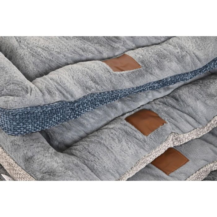 Cama para mascota Home ESPRIT Azul Gris Gris claro 85 X 70 X 8 CM 2 Unidades 2 Cama para mascota Home ESPRIT Azul Gris Gris claro 85 X 70 X 8 CM 2 Unidades 2