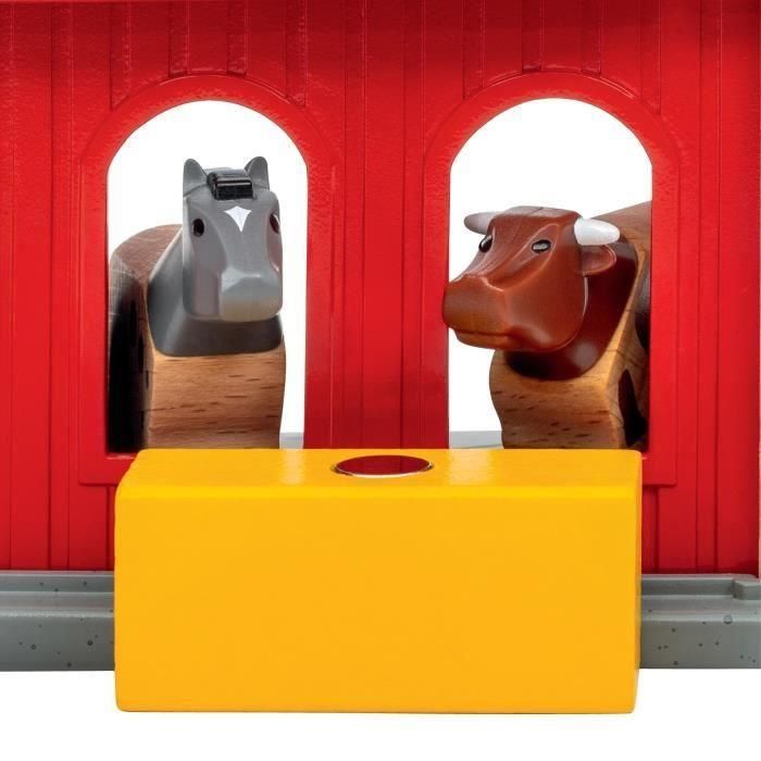 Animal Barn - Accesorio para el circuito de tren de madera -7312350360127 - Brio World 5 Animal Barn - Accesorio para el circuito de tren de madera -7312350360127 - Brio World 5