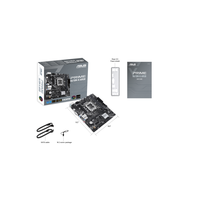 ASUS PRIME H610M-K ARGB Intel H610 LGA 1700 micro ATX 5 ASUS PRIME H610M-K ARGB Intel H610 LGA 1700 micro ATX 5