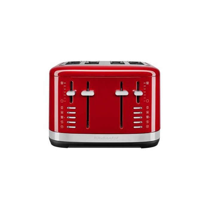 Tostadora Metalica 4 Ranuras Roja KITCHENAID 5KMT4109EER