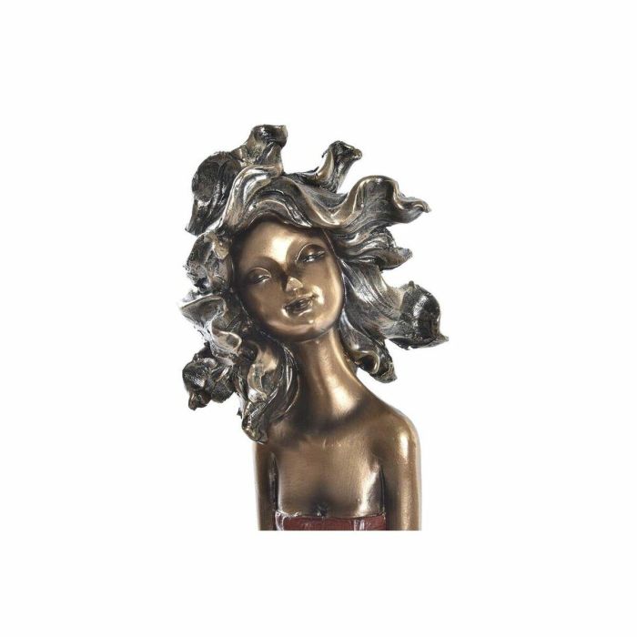 Figura Moderno DKD Home Decor Dorado Rojo 9 x 23 x 20 cm (2 Unidades) 2 Figura Moderno DKD Home Decor Dorado Rojo 9 x 23 x 20 cm (2 Unidades) 2