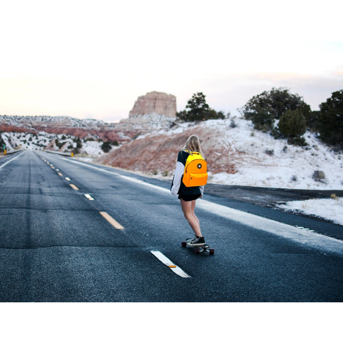 Antartik Mochila con Asa y Bolsillos con Cremallera Color Mostaza 310x160x410 mm 13