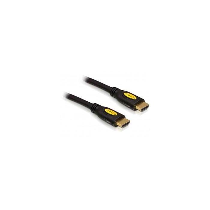 DeLOCK Cable HDMI tipo A Macho/Macho 2.0m, HDMI 1.4, Estándar, Negro, 10.2 Gbit/s