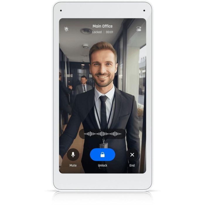Ubiquiti UA-Intercom-Viewer Intercom Viewer Blanco 5" táctil con PoE para pared 1 Ubiquiti UA-Intercom-Viewer Intercom Viewer Blanco 5" táctil con PoE para pared 1
