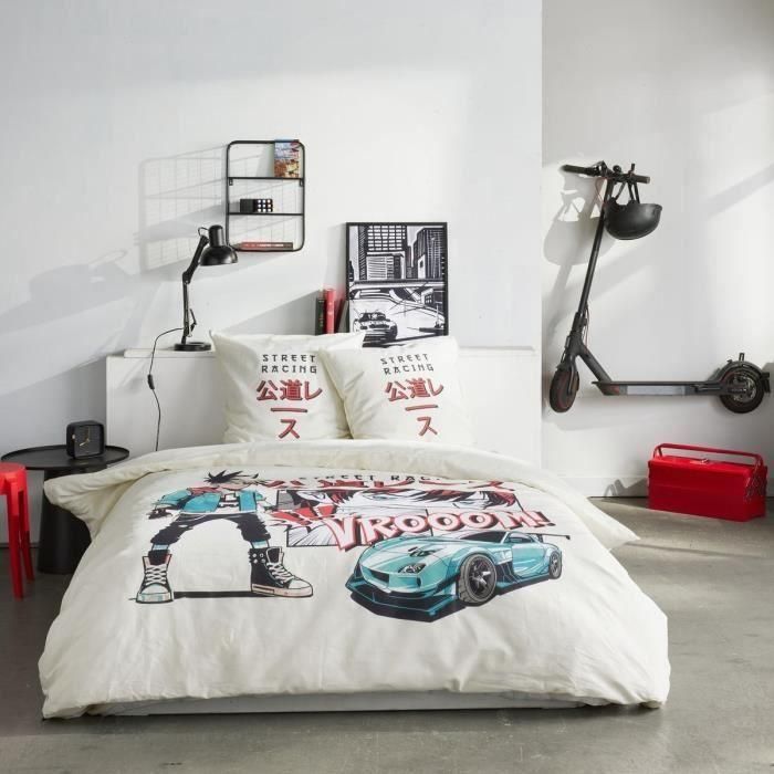 Today TOD3574641268657 Juego de Cama JAVA 2 Personas 240x220 cm Algodón Estampado Carreras Callejeras Blanco Today TOD3574641268657 Juego de Cama JAVA 2 Personas 240x220 cm Algodón Estampado Carreras Callejeras Blanco