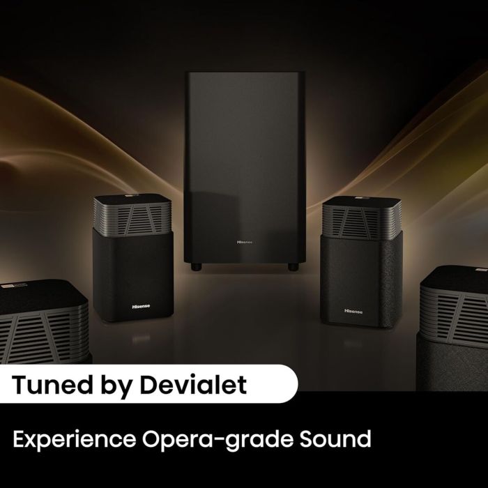 Barra de Sonido Hisense HT SATURN Negro 10 Barra de Sonido Hisense HT SATURN Negro 10