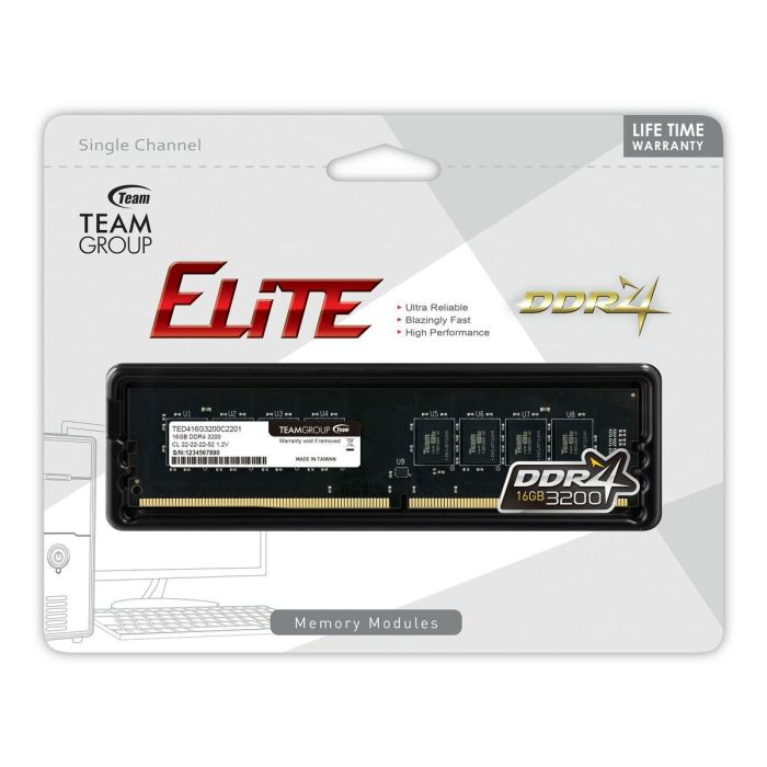 Teamgroup Memoria RAM DDR4 16GB 3200MHz DIMM 288-pin para PC y Servidores 4 Teamgroup Memoria RAM DDR4 16GB 3200MHz DIMM 288-pin para PC y Servidores 4