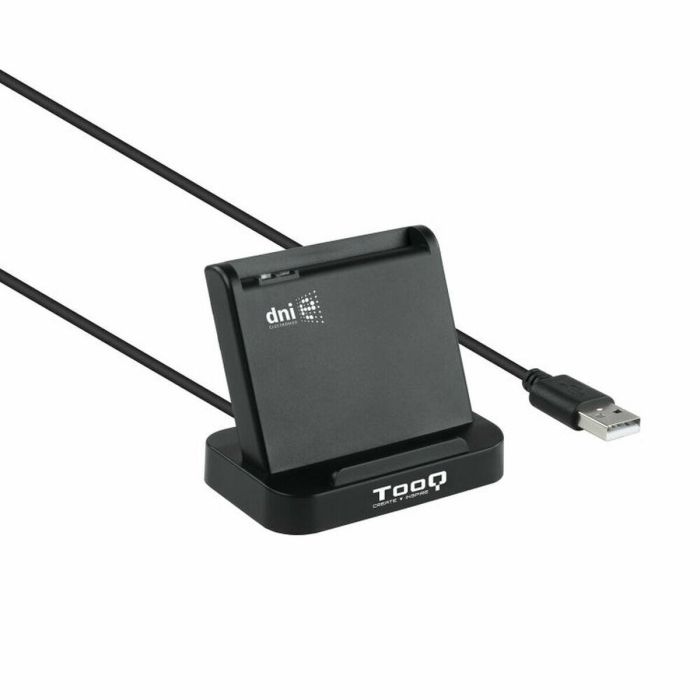 Lector de DNI TooQ TQR-220B/ USB 2.0/ Negro