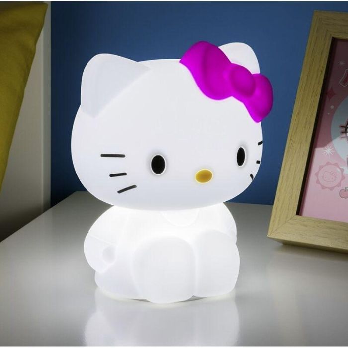 Paladone Lámpara Silicona Hello Kitty - 3 Niveles de Brillo, Recargable por USB 1