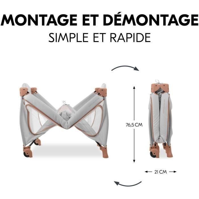 Hauck HAU1731647229433 Cuna de Viaje Sleep N Play Go Plus 60x120 cm Plegable con Ruedas desde el Nacimiento, Corcho Polvoriento 3 Hauck HAU1731647229433 Cuna de Viaje Sleep N Play Go Plus 60x120 cm Plegable con Ruedas desde el Nacimiento, Corcho Polvoriento 3