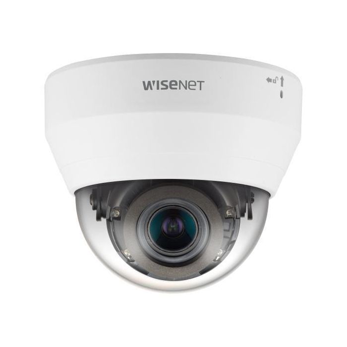 Hanwha Cámara IP minidomo 4M 3.2-10mm IR20 WDR H.265 interior 12V/PoE Wisenet Q Hanwha Cámara IP minidomo 4M 3.2-10mm IR20 WDR H.265 interior 12V/PoE Wisenet Q