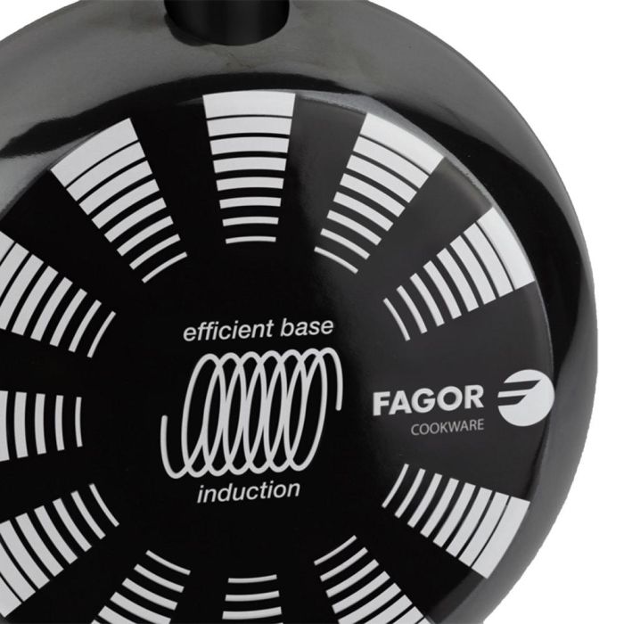 Fagor Indutherm Sartén Ø24 cm Negra Acero AISI 430 Antiadherente Xylan Plus 4