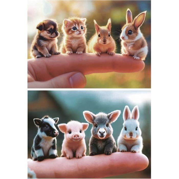 Educa Puzzle Rompecabezas Infantil 2x20 piezas Bebés Animales. Juego educativo de cartón para niños a partir de 3 años. 1 Educa Puzzle Rompecabezas Infantil 2x20 piezas Bebés Animales. Juego educativo de cartón para niños a partir de 3 años. 1