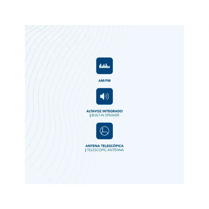 Radio Portátil Daewoo Negro AM/FM 5