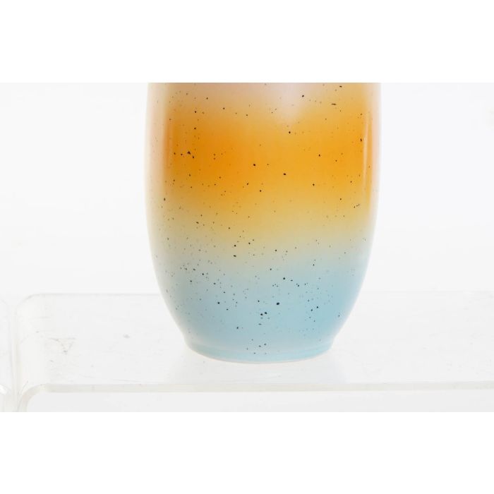 DKD Home Decor Jarrón Moderno Dolomite Colores Azul Naranja 10.8x28.5x11 cm - Pack de 4 Unidades 1 DKD Home Decor Jarrón Moderno Dolomite Colores Azul Naranja 10.8x28.5x11 cm - Pack de 4 Unidades 1