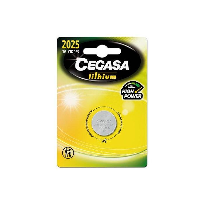 CEGASA PILA LITIO BOTON CR2025 3V BT BLISTER