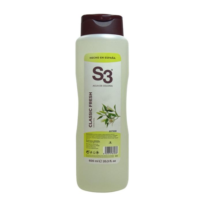 S3 Classic fresh colonia 600 ml