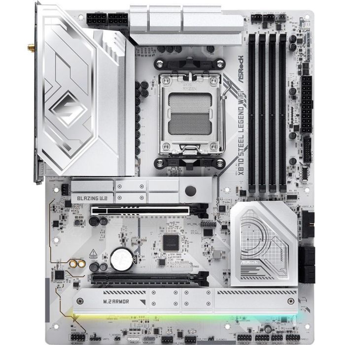 ASRock X870 Steel Legend WiFi AMD X870 Socket AM5 ATX - 90-MXBPJ0-A0UAYZ - Compatible con AMD Ryzen 7/9, DDR5, Wi-Fi 7 2 ASRock X870 Steel Legend WiFi AMD X870 Socket AM5 ATX - 90-MXBPJ0-A0UAYZ - Compatible con AMD Ryzen 7/9, DDR5, Wi-Fi 7 2