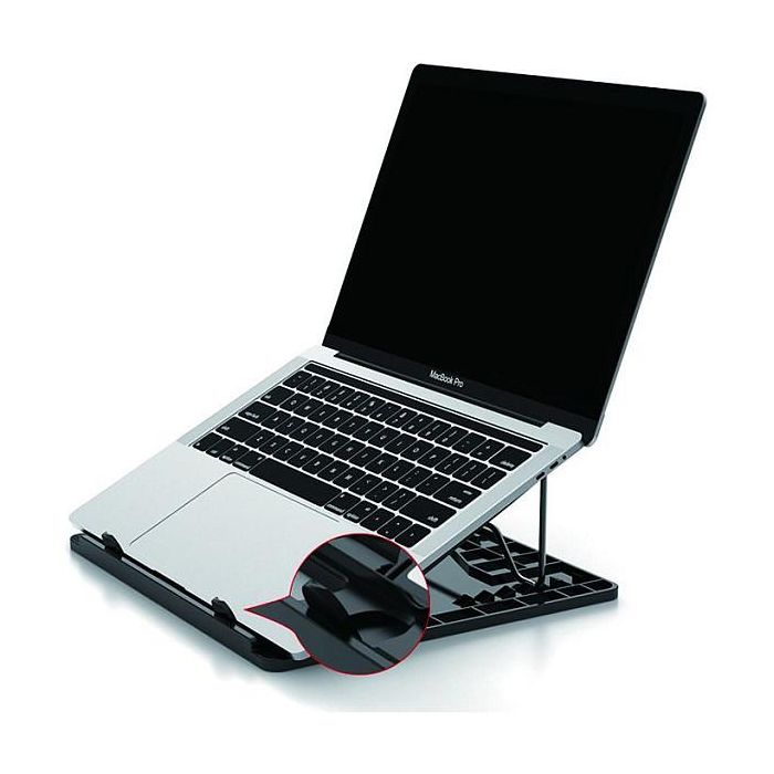 Conceptronic Soporte Base Refrigeración Portátiles hasta 15.6" Ergonómico con Ajuste de Altura y Diseño Disipador de Calor 3