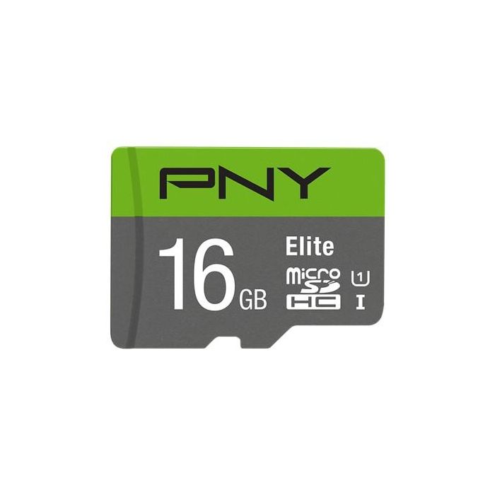 PNY Elite MicroSDHC 16GB Clase 10 UHS-I U1 Velocidad 85MB/s con Adaptador 0 PNY Elite MicroSDHC 16GB Clase 10 UHS-I U1 Velocidad 85MB/s con Adaptador 0