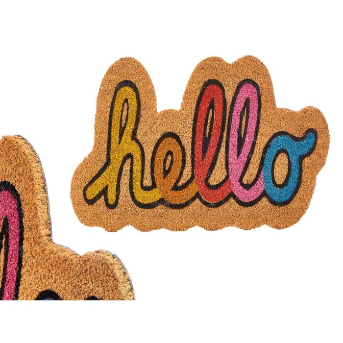 Giftdecor Felpudo Forma Hello de Fibra de Coco y PVC 55 x 1.5 x 39.5 cm (10 Unidades) Giftdecor Felpudo Forma Hello de Fibra de Coco y PVC 55 x 1.5 x 39.5 cm (10 Unidades)