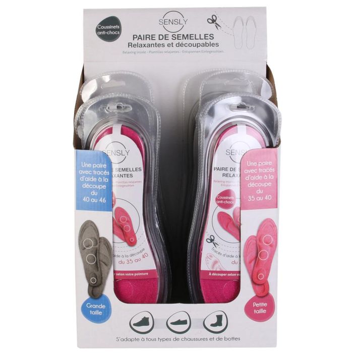 Sensly Par Plantillas Pie Relajantes con Almohadillas Antichoque para Bienestar Diaria 3 Sensly Par Plantillas Pie Relajantes con Almohadillas Antichoque para Bienestar Diaria 3