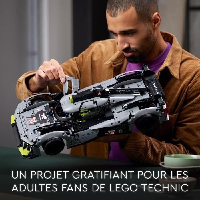 LEGO 42156 Technic Peugeot 9x8 24h Le Mans Hybrid HyperCar, Coche de Carreras Modelo 5 LEGO 42156 Technic Peugeot 9x8 24h Le Mans Hybrid HyperCar, Coche de Carreras Modelo 5