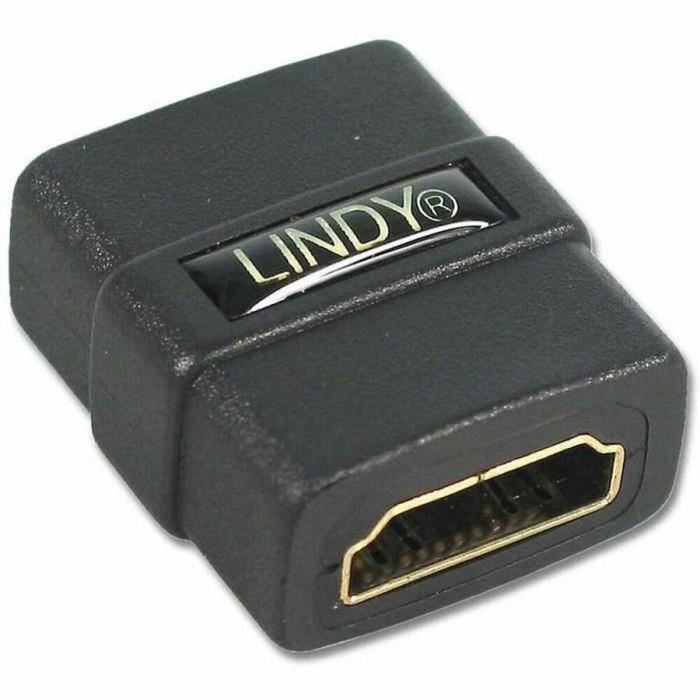 Lindy Acoplador HDMI Hembra-Hembra (F/F) Chapado en Oro - Extiende Cables con Conexión de Alta Calidad