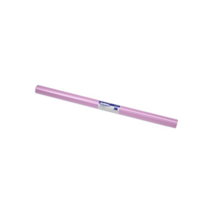 Sadipal Papel charol rosa pálido, 25 hojas de 50x65 cm, rollo de 50 cm de ancho x 16,25 m de largo, 65 g/m²
