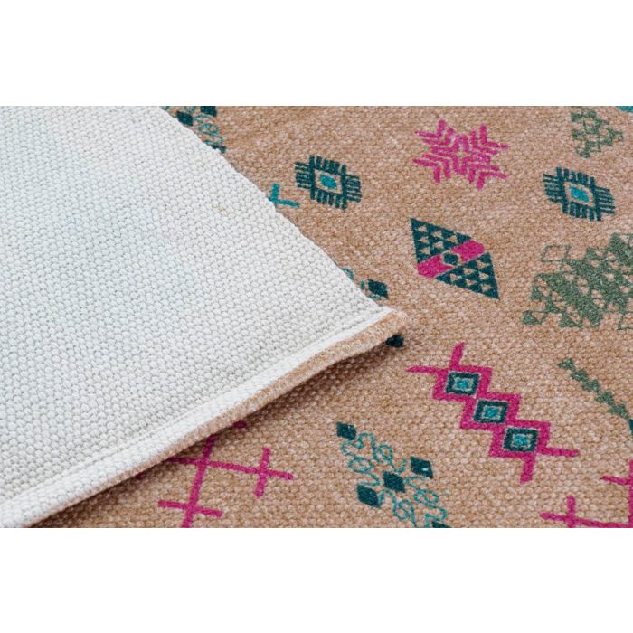 DKD Home Decor Alfombra Boho Blanca de Algodón Bordada con Diseño Ikat, Colección Quais, 230x160 cm (Grosor 0,4 cm, 715 gsm) (2 Unidades) 4 DKD Home Decor Alfombra Boho Blanca de Algodón Bordada con Diseño Ikat, Colección Quais, 230x160 cm (Grosor 0,4 cm, 715 gsm) (2 Unidades) 4