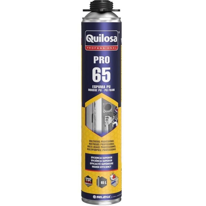 Quilosa Pro-65 Espuma de Poliuretano de Alto Rendimiento para Pistola 750 ml