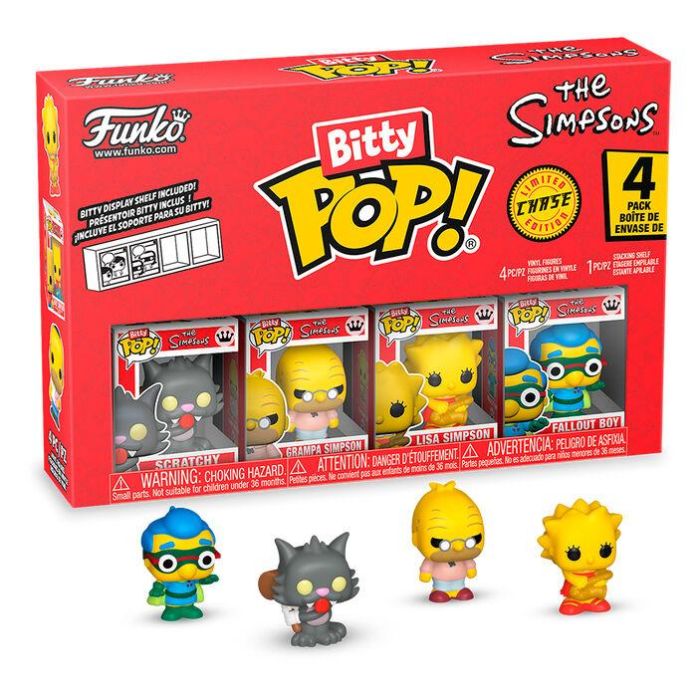 Blister 4 figuras Bitty POP Los Simpsons Scratchy 1