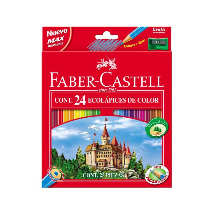 Faber Castell Lápices De Colores Classic C-Surtidos Estuche 24 Ud 1