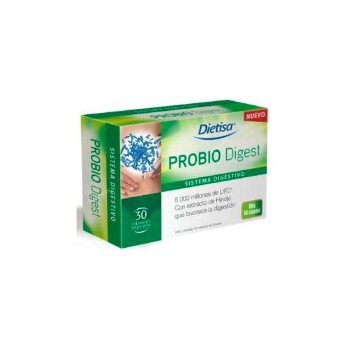 DIETISA Probiodigest 30 Cápsulas para digestión con probióticos e hinojo