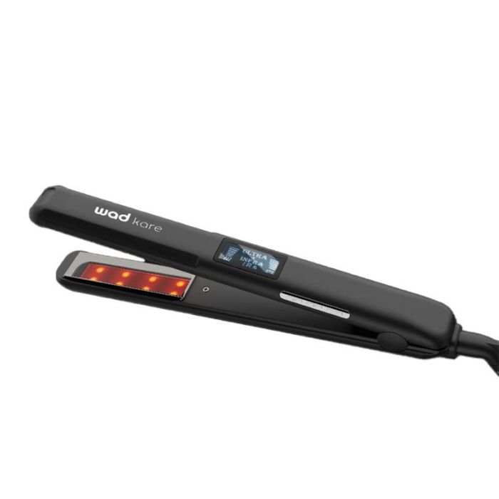 Wad Professional Beauty Plancha de Pelo Ultrasónica e Infrarrojos Kare para Tratamiento y Cuidado del Cabello Negra