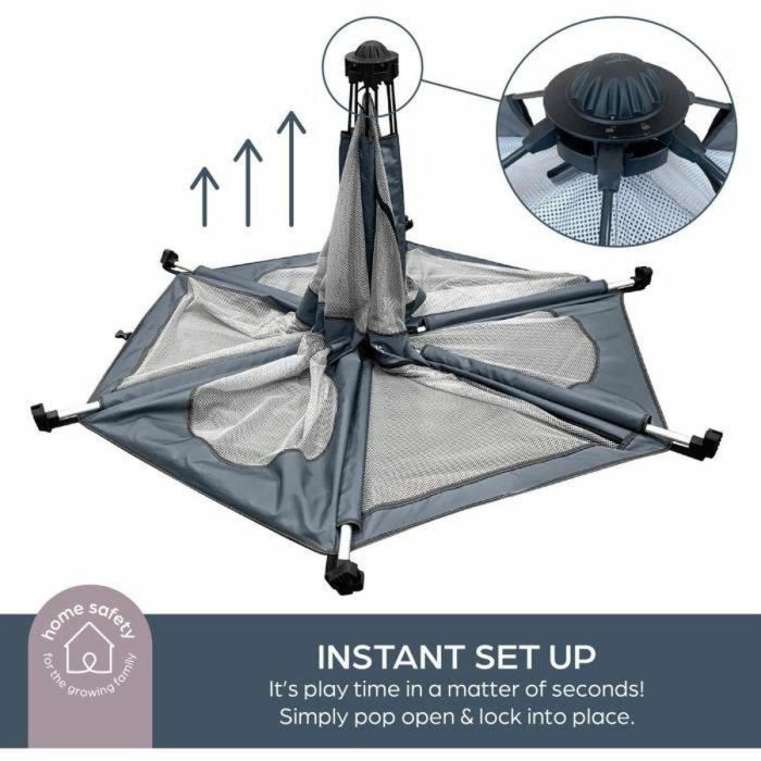 Dreambaby Parque Infantil Pop-Up Aventura, Plegable Portátil para Bebés y Niños, Protección UV, Mosquitera, Bolsa Transporte Ø1.3m H1m 4