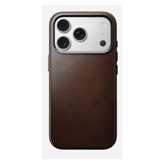 Nomad Traditional Leather Case para iPhone 17 Pro - Funda de Cuero Marrón Rustic Brown, Compatible con MagSafe 2 Nomad Traditional Leather Case para iPhone 17 Pro - Funda de Cuero Marrón Rustic Brown, Compatible con MagSafe 2