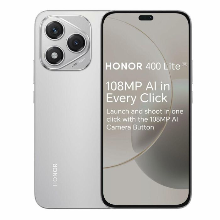 Honor 400 Lite Smartphone 6.7" 5G Dual SIM 8GB RAM 256GB 108MP Cámara 5230mAh MagicOS 9.0 Gris IP65 14 Honor 400 Lite Smartphone 6.7" 5G Dual SIM 8GB RAM 256GB 108MP Cámara 5230mAh MagicOS 9.0 Gris IP65 14