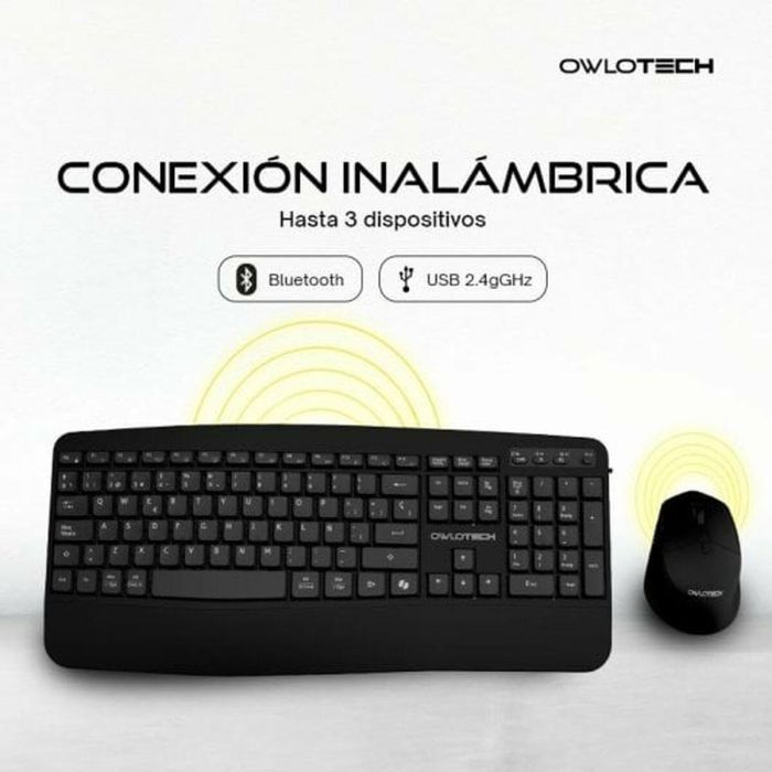 Teclado y Ratón Owlotech EK500 Negro 1