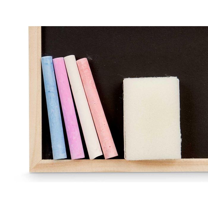 Pizarra Tiza Borrador Pincello 20x16 cm Madera Negro (24 Unidades) 3 Pizarra Tiza Borrador Pincello 20x16 cm Madera Negro (24 Unidades) 3