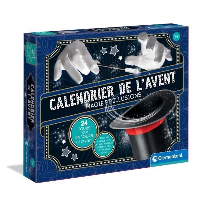 Clementoni CLE8005125528554 - Calendario Mágico de Adviento, 24 Días con 24 Trucos de Magia y Manual Ilustrado