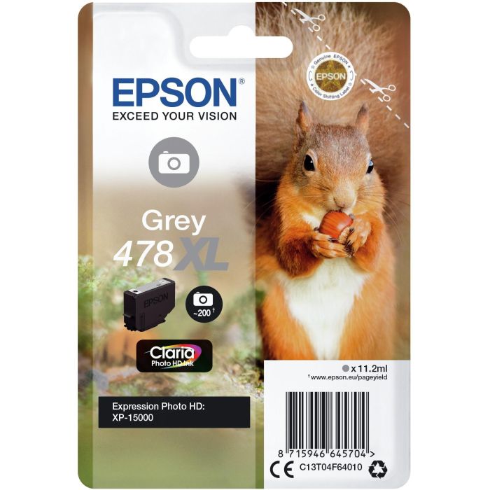Epson Tinta Gris Claria Photo HD para XP-15000 - 478XL 1 Epson Tinta Gris Claria Photo HD para XP-15000 - 478XL 1