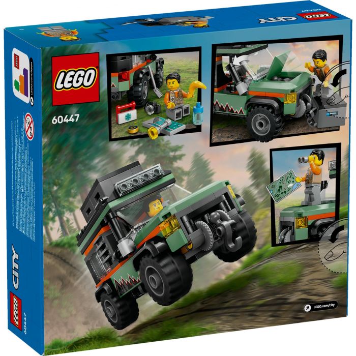 LEGO 60447 City Todoterreno 4x4 de Montaña con Cabrestante y Minifigura, Juego de Construcción +6 Años 12 LEGO 60447 City Todoterreno 4x4 de Montaña con Cabrestante y Minifigura, Juego de Construcción +6 Años 12