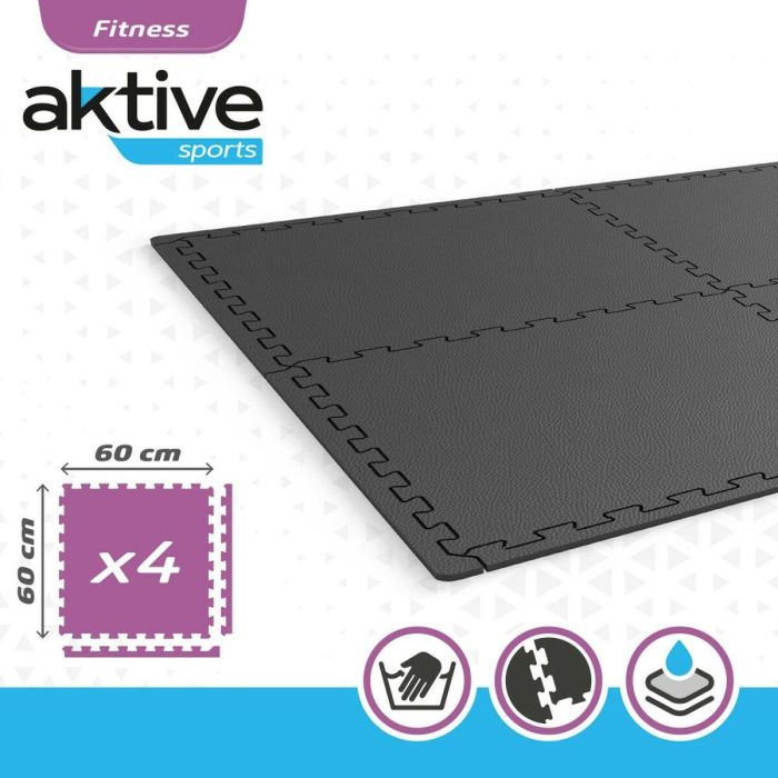 Suelo de Tatami Aktive Gris oscuro (4 Unidades) 2 Suelo de Tatami Aktive Gris oscuro (4 Unidades) 2