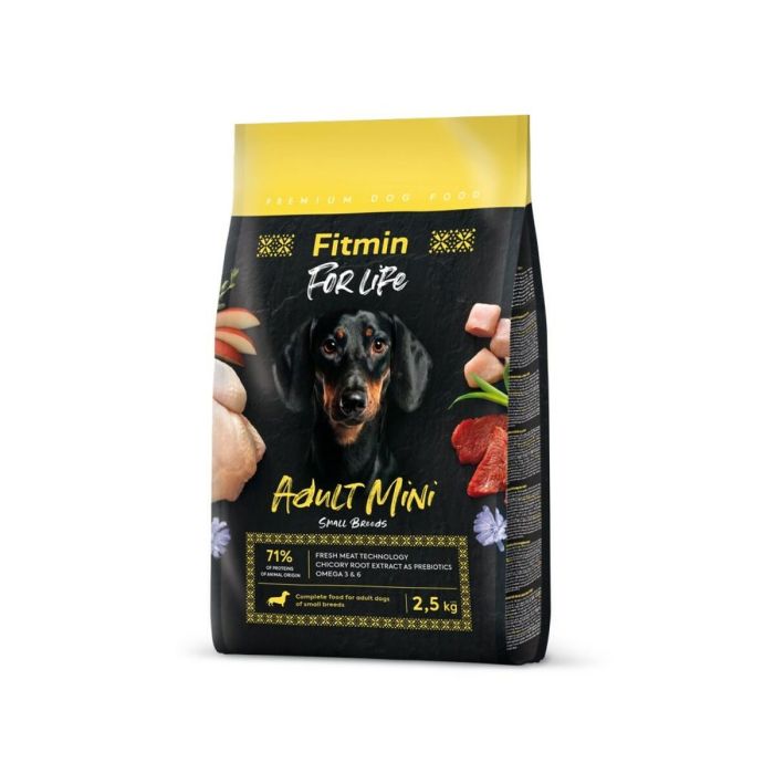 Pienso Fitmin For Life Mini Adult Small breeds Aves 2,5 kg 0 Pienso Fitmin For Life Mini Adult Small breeds Aves 2,5 kg 0