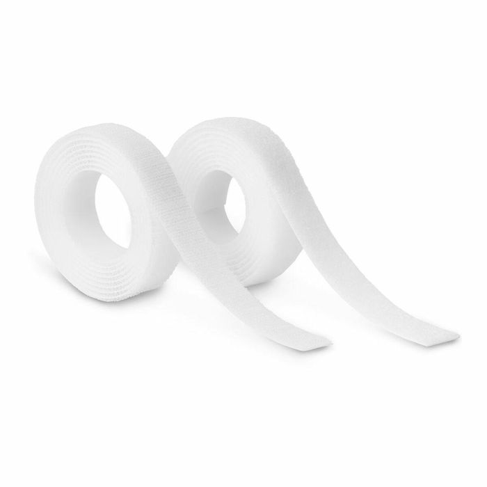 Rollo adhesivo térmico de cierre de gancho y bucle 20mm x 1,5m. blanco, 2145-2, inofix