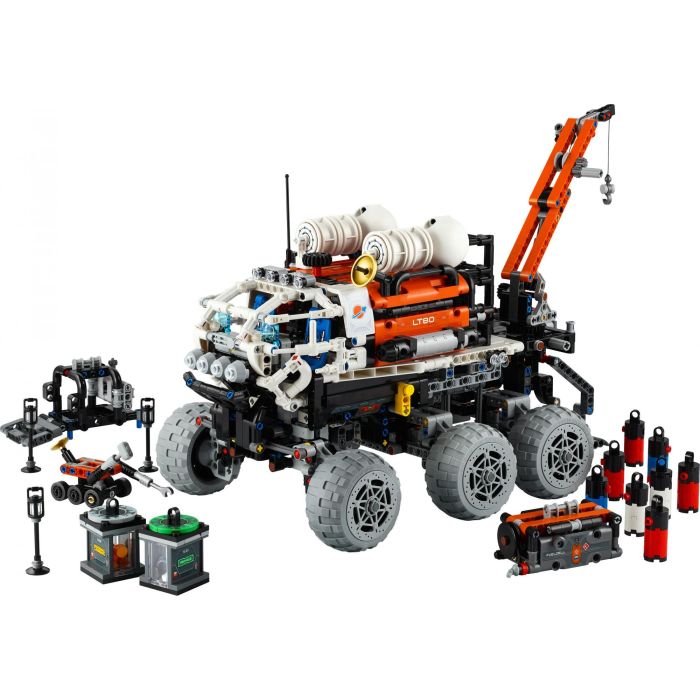 LEGO Technic 42180 Mars Manned Exploration Rover, Vehículo Espacial Tripulado, Juguete de Construcción Inspirado en la Exploración de Marte 1