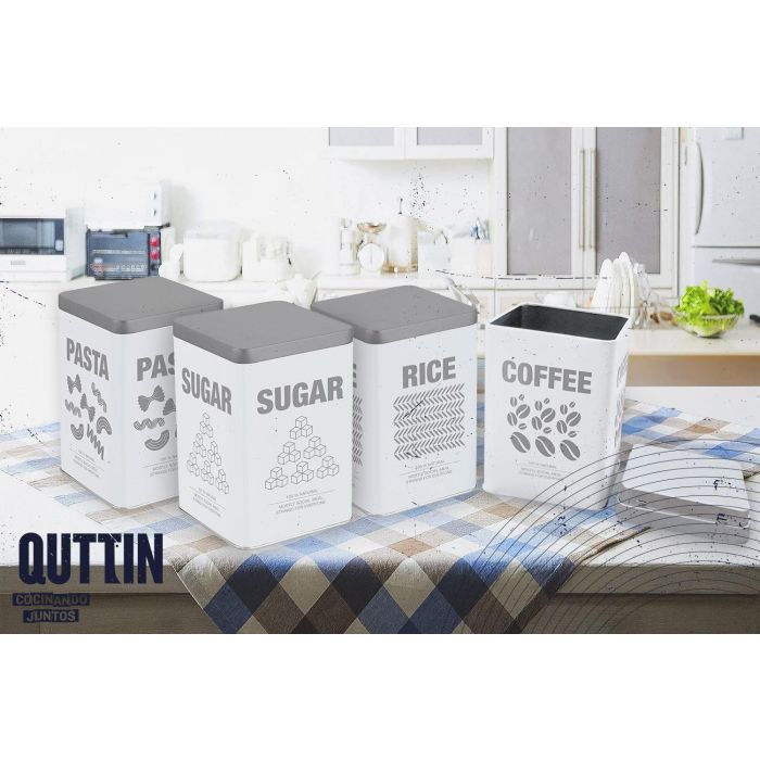 Quttin Bote de Cocina Metálico Rice 10.5 x 15.5 cm (12 Unidades)