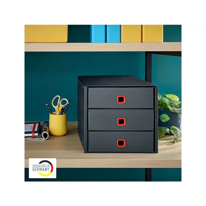 Leitz Click&Store Fichero Cajones Sobremesa 3 Cajones Color Gris 290x283x360 mm 1